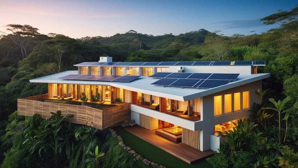 Sustainable travel with a traveler hiking eco-friendly in nature.